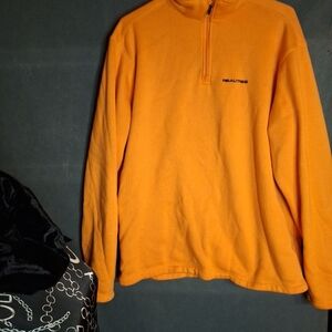 Realtree Men's Orange Zip-Up Sweater